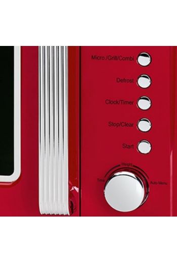Clatronic MWG790R punainen retro mikroaaltouuni 20L
